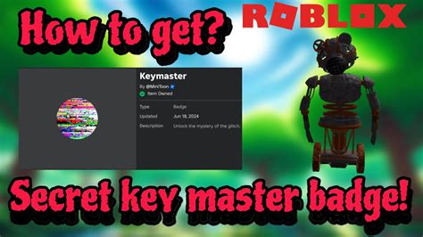 How To Get The Keymaster Badge In Roblox Piggy Youtube