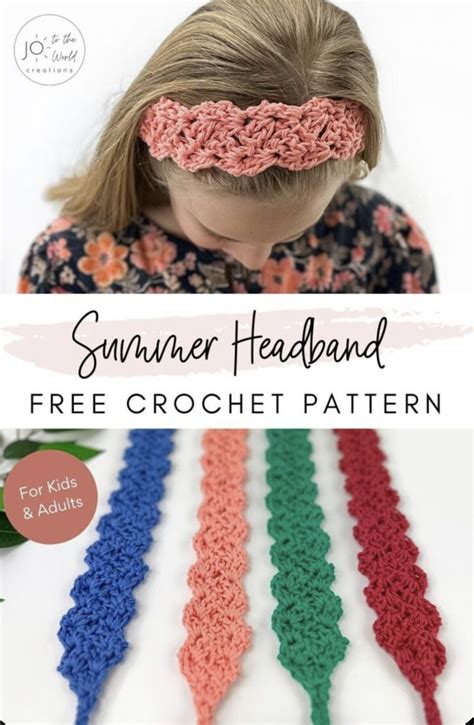 Crochet Summer Headband Pattern Free Free Crochet Pattern Craftorator