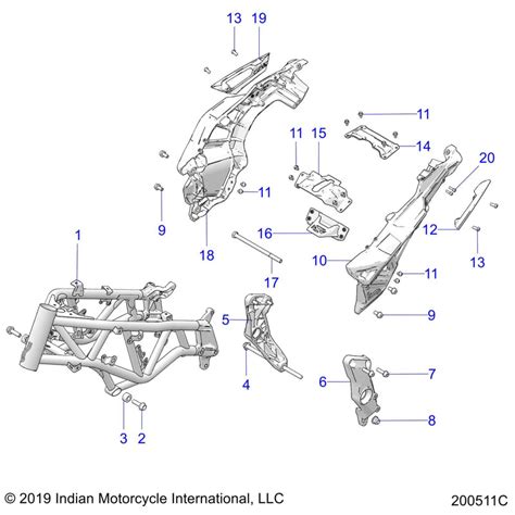 Chassis Frame 2022 Indian Ftr 1200 Carbon Witchdoctors