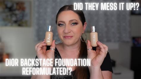 Dior Backstage Face Body Foundation Reformulated W Comparison