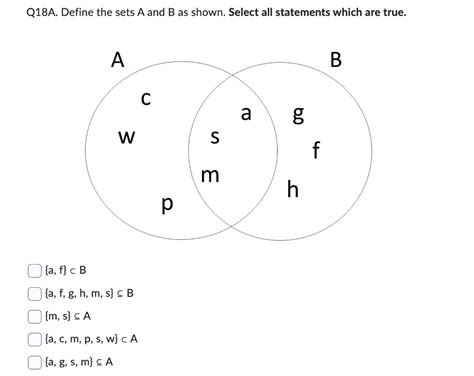 Solved Q17d Define The Sets A B C And D As Shown Find