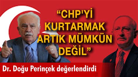 Vatan Partisi Genel Başkanı Dr Doğu Perinçek CHP yi kurtarmak artık