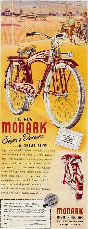 Monark Super Deluxe Bicycle Circa 1940s Bicycle Vintage