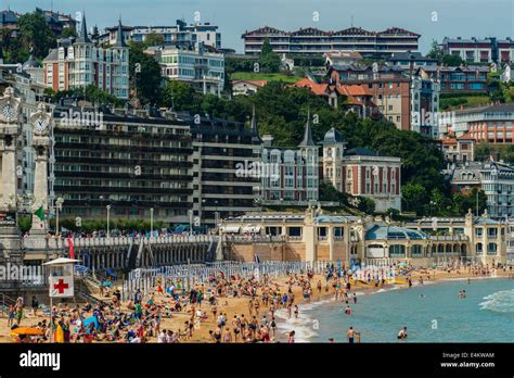 San Sebastian Basque Bahia De La Concha Hi Res Stock Photography And