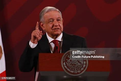 Mexican President Andrés Manuel López Obrador during his speech at ...