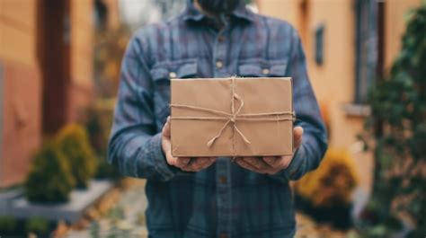 Premium Photo Delivery Man Holding The Box