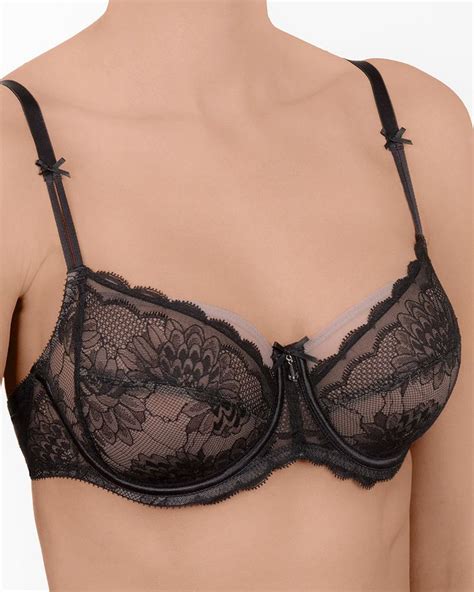 Conturelle Whisper Semi Sheer Lace Full Figure Bra Free Shipping Us Full Figure Bras Full