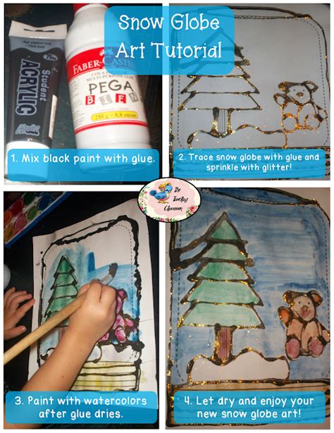 The Traveling Classroom: Snow Globe Art Tutorial (Freebie)