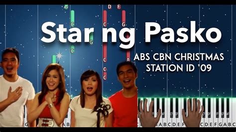 Star Ng Pasko Abs Cbn Christmas Station Id 2009 Piano Sheet Music Or