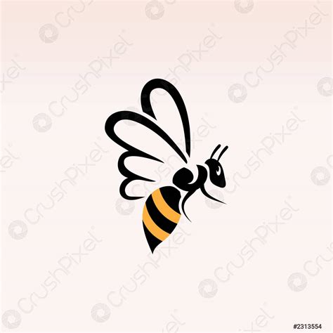 Logotipo De Abeja Inspiraci N Simple Y Moderna Para El Vector De