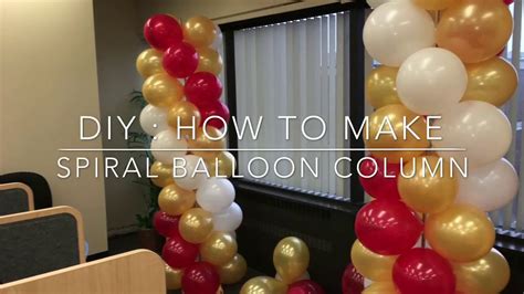 Diy How To Do A Spiral Balloon Column Using Three Different Colors