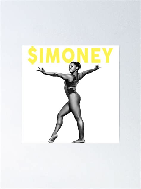 Imoney Simone Biles The Goat Fanmade Poster By Julianlawrence