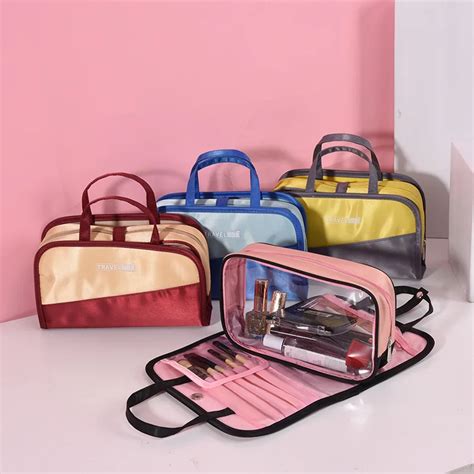 Detachable Cosmetic Bags Transparent Pvc Travel Professional Brush