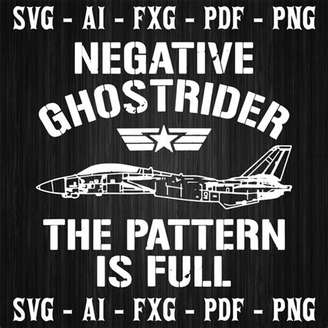 Negative Ghost Rider Pattern Is Full Fighter Pilot Svg Cut Etsy