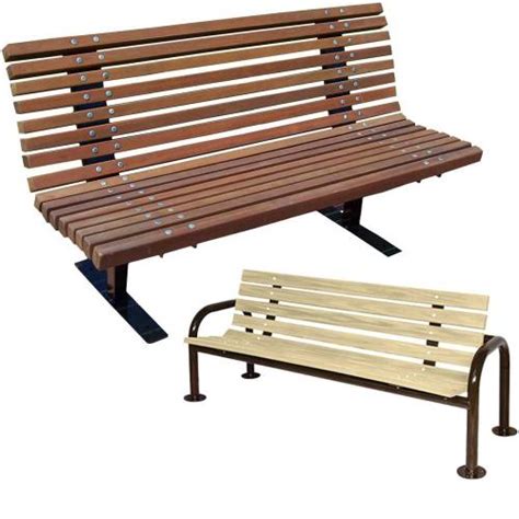 Commercial Natural Wood Park Benches | National Outdoor Furniture