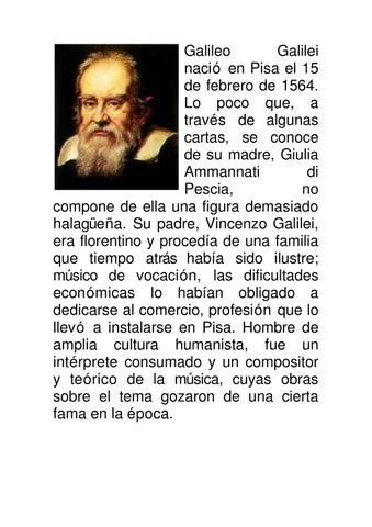 Biografia Galileu Galilei