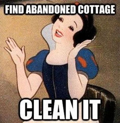 Snow White Meme I Know I Probably Would I Would Love To Clean Up