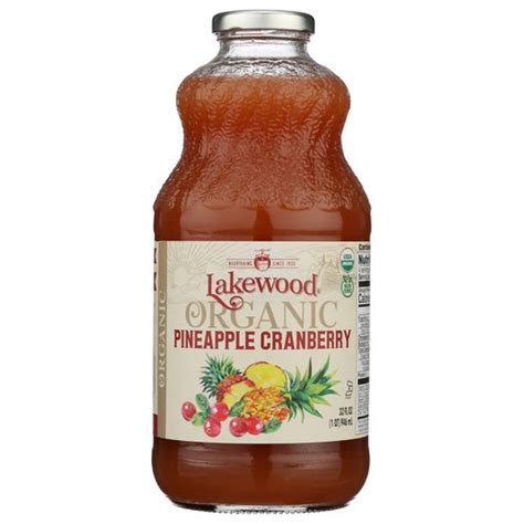 Lakewood Organic Juices Pineapple Cranberry Juice Organic Azure Standard