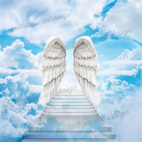 In Loving Memory PNG, Memorial Heaven Background, Stairs to Heaven ...