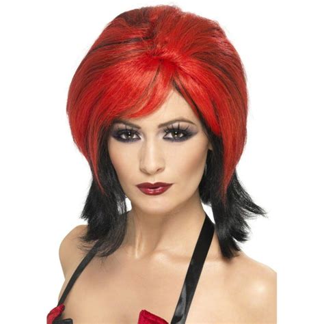 Partysi Carnival Wig Red Vampiress Wig