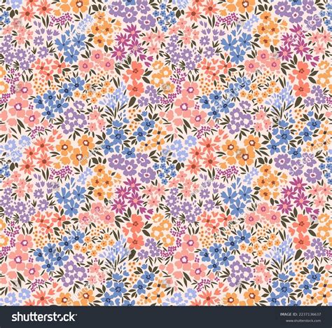 Vector Seamless Pattern Cute Pattern In Small Royalty Free Stock