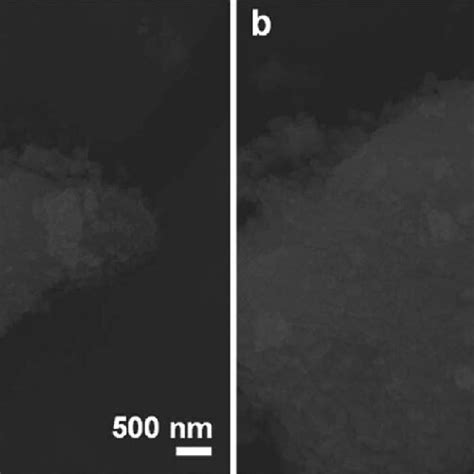 Fe Tem Images At A Low Magnification And B High Magnification Of