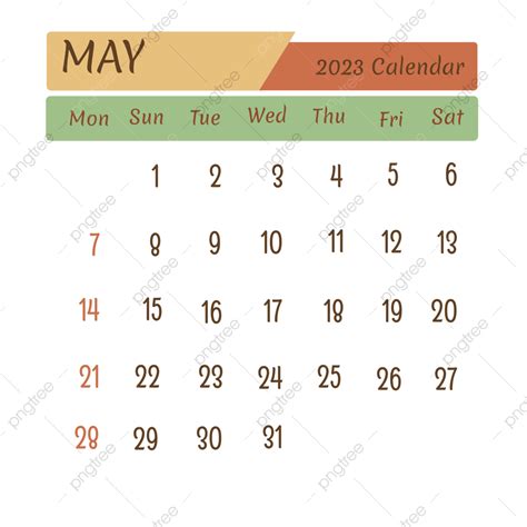 Calendário Bulan Mei 2023 Png Kalender Calendário 2023 Mei Imagem Png E Psd Para Download