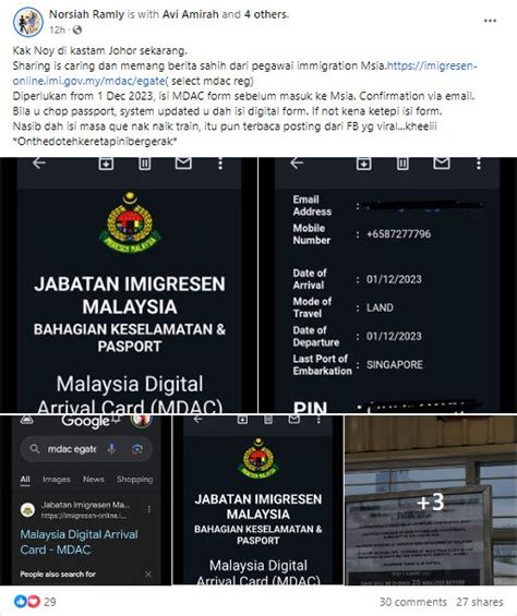 Semua Pelawat Asing Ke Malaysia Wajib Isi Kad Ketibaan Digital Mulai