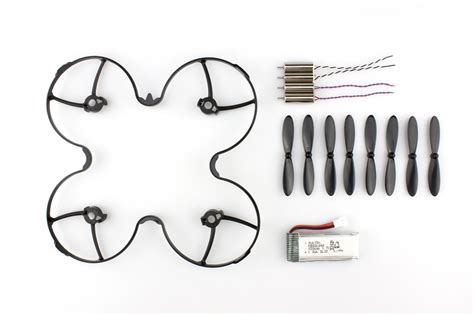 Hubsan X4 Plus H107P RC Quadcopter Spare Crash Parts Pack Black