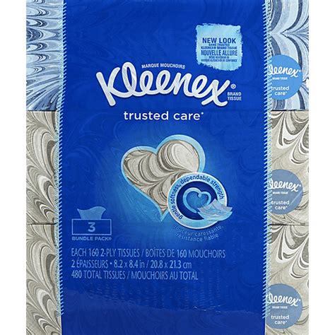 Kleenex Everyday Facial Tissues Tissues Per Flat Box Pack