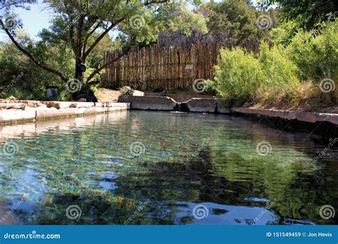 Ponce De Leon Hot Springs Near Taos Stock Image Image Of Miranda