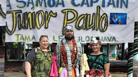 Toa Samoa Captain Bestowed A Matai Title From Safotu Savaii Samoa