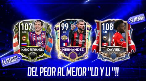 Del Peor Al Mejor Lateral Ld Y Li En Fifa Mobile Cual Es El