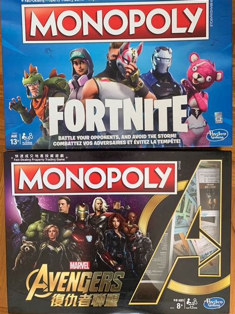 Monopoly Fortnite Edition Monopoly Avengers Edition 興趣及遊戲 玩具 遊戲類