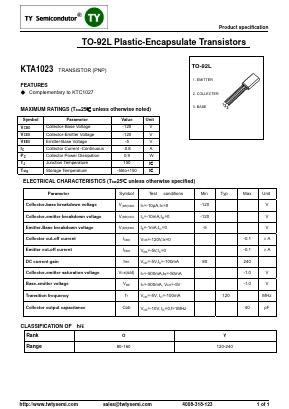 A Datasheet Pdf Ty Semiconductor