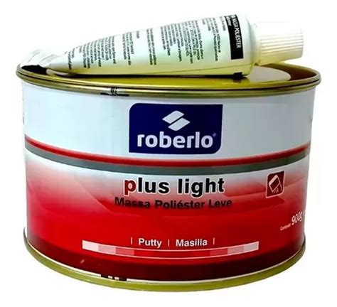 Massa Poliéster Plus Light 900g Automotiva Roberlo MercadoLivre