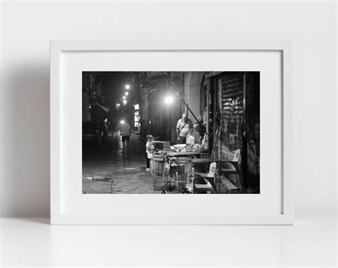 La Vucciria Palermo Sicily Black And White Print Street Photography Etsy