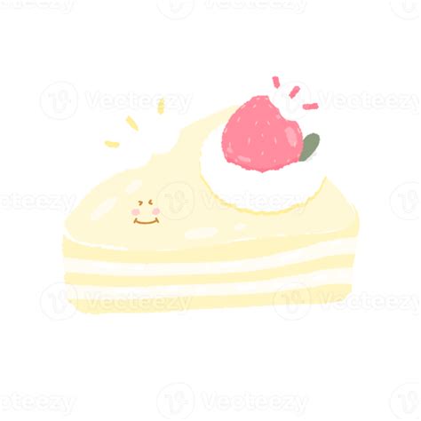 Cute cake sweet dessert stationary sticker 22956909 PNG