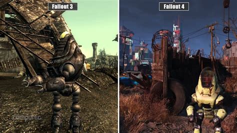 Fallout 4 Versus Fallout 3 Trailer Grafikvergleich Graphics