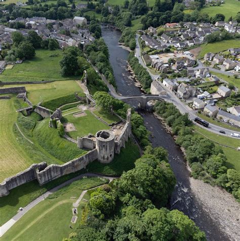 Barnard Castle And River Tees Aerial Image County Durham Uk Durham