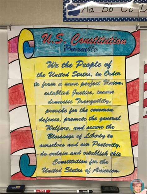 Constitution Day Activity Collaboration Poster Art With Jenny K