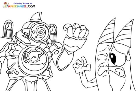 Titan ClockMan Coloring Pages