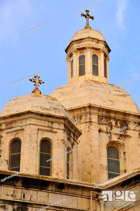 Dome Of Ecce Homo Basilica Jerusalem Israel The Near East Orient