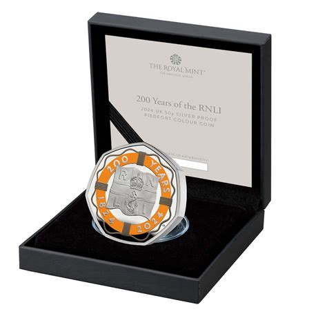 Years Of The Rnli Uk P Silver Proof Piedfort Colour Coin