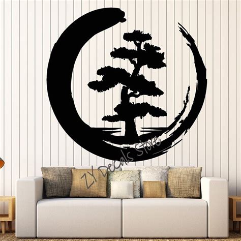 Sticker Mural Zen Arbre De Vie Stickers Muraux Autocollants Muraux