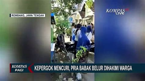 Seorang Pria Babak Belur Dihakimi Warga Setelah Kepergok Mencuri Dan