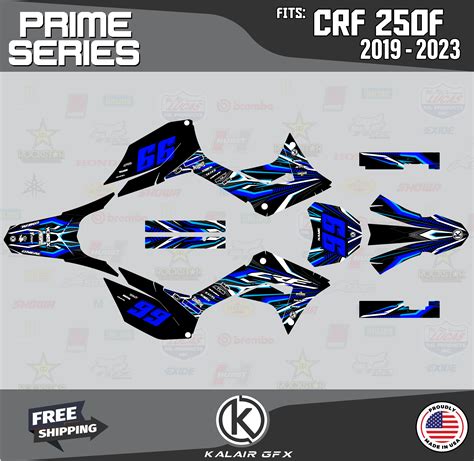 Kalair Gfx Graphics Kit For Honda Crf250f 2019 2024 Prime Series