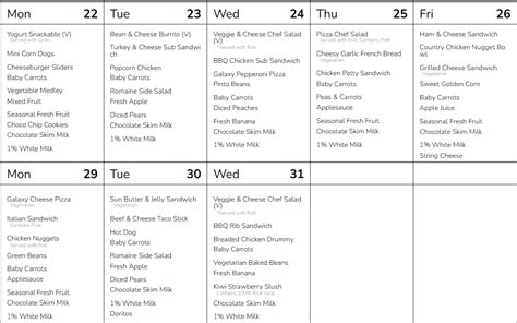 Washoe County School District Lunch Menu & Meal Info | FSL