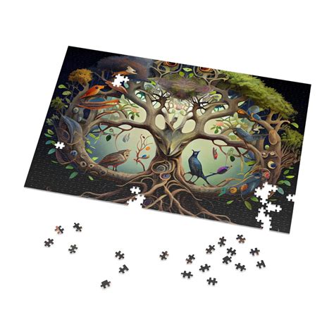 Tree Of Life Painting Puzzles For Adults Psychedelic Spiritual Jigsaw Puzzle T For Her Him