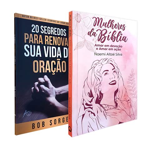 Kit 2 Livros Mulheres da Bíblia 20 Segredos para Renovar sua Vida